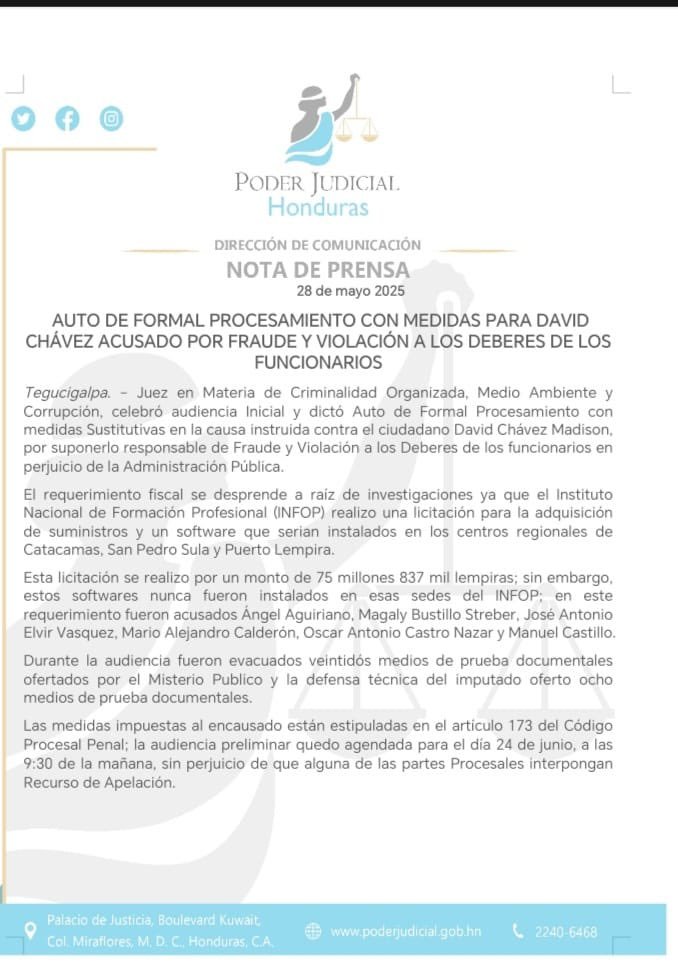 Dictan auto de formal procesamiento contra David Chávez Madison por fraude y violación de deberes 1 GsDJ1 ZWAAAUJ3o