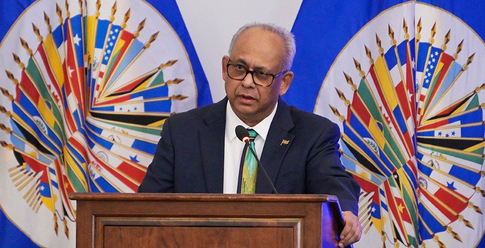 Albert Ramdin asume la Secretaría General de la OEA y promete una nueva era de reformas 1 RAT OEA SECRETARIO 300525