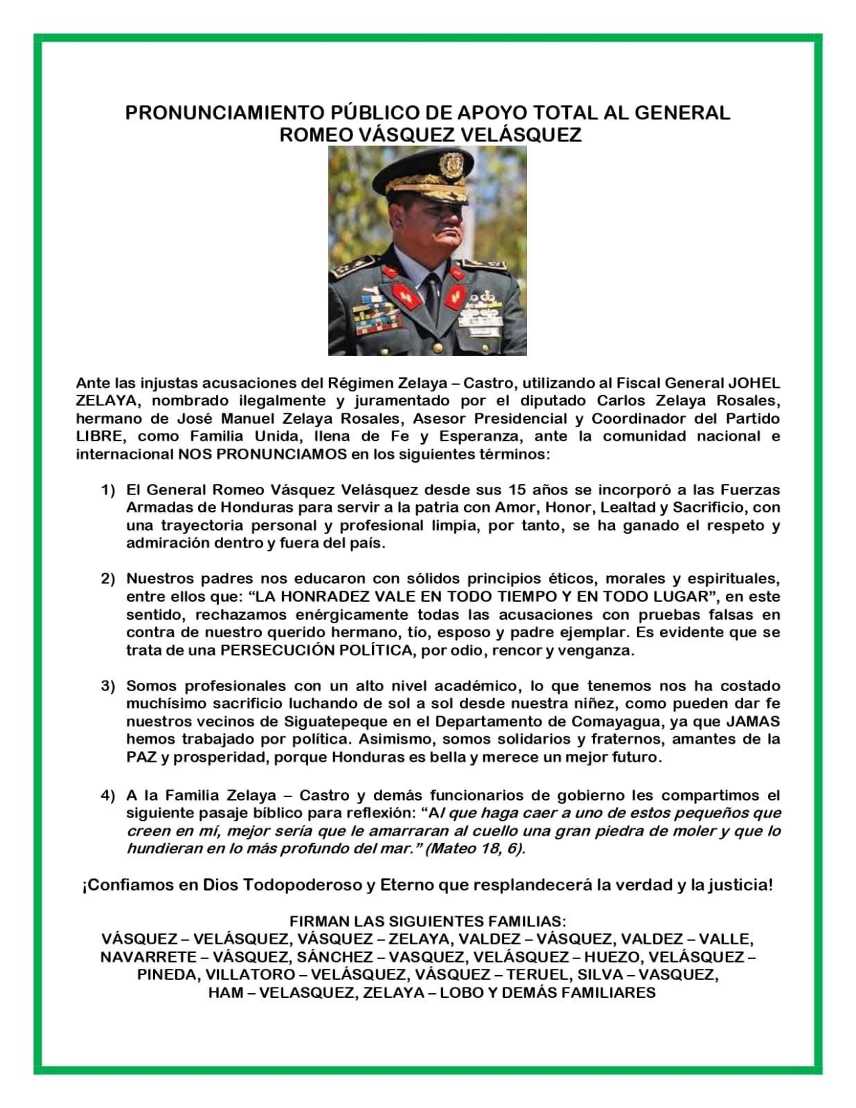 Familiares de Romeo Vásquez denuncian persecución política tras orden de allanamiento 1 WhatsApp Image 2025 05 24 at 10.44.26