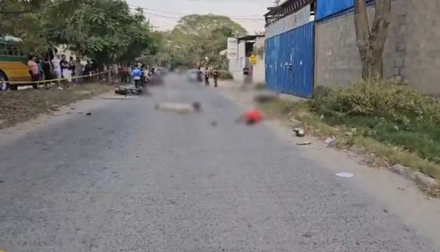 Dos motociclistas mueren en trágica colisión en San Pedro Sula 1 accidente transito motociclistas SPS.jpg