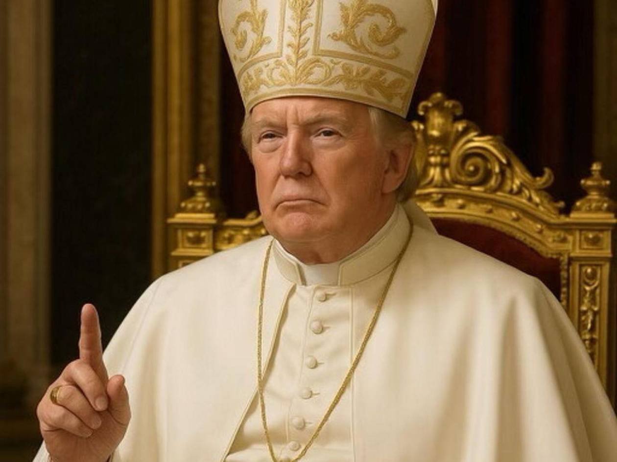 Trump desata polémica al publicar imagen vestido de papa generada con inteligencia artificial 1 trumo vestido como papa 10647854 20250503083616