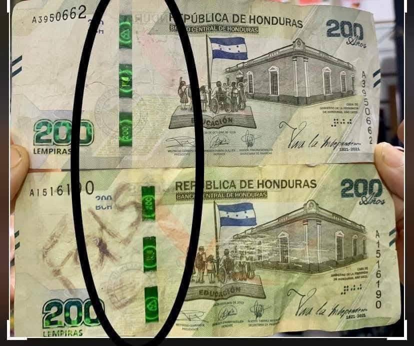 Falsificadores hacen correr a comerciantes con billetes de L200 2 501207541 1113303517490290 3662669307414426601 n