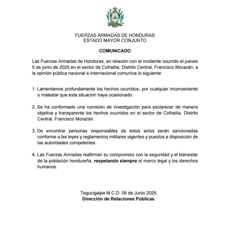 FFAA anuncia indagación tras incidente en Cofradía, Francisco Morazán 11 504577673 714923711119250 3731500522204723282 n