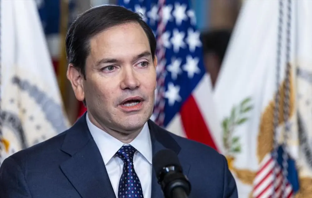EE. UU. pide a China frenar posible cierre del estrecho de Ormuz tras bombardeos a Irán 1 Marco Rubio 030225.jpg