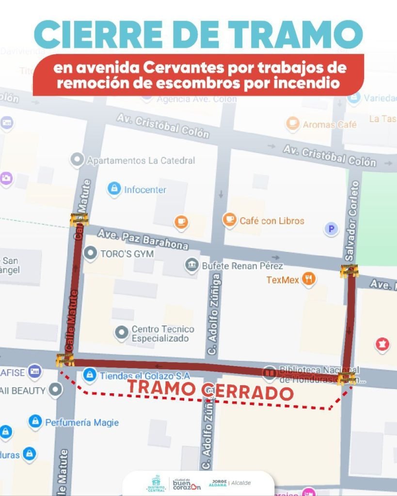 Cierran tramo de avenida Cervantes por riesgo de colapso tras incendio en edificio histórico 1 521059324 1177594241072118 7878471592743761708 n 819x1024 1