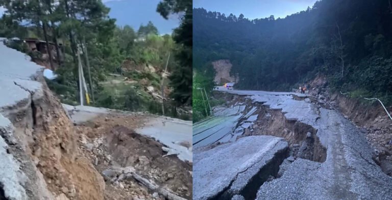 Falla geologica destruye tramo de la carretera CA 4 en Ocotepeque La Tribuna