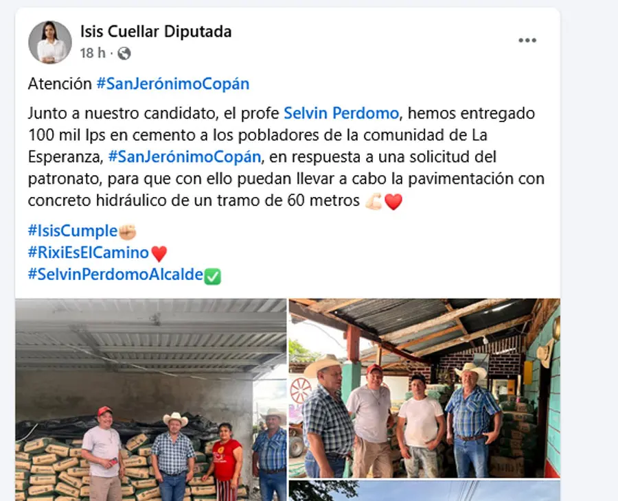 Isis Cuéllar reaparece con campaña en redes tras escándalo por uso de fondos públicos 1 Isis Cuellar gestiones 28 07 25.jpg