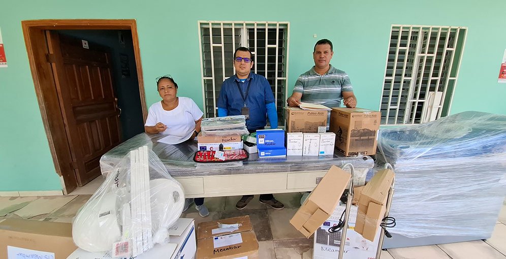 Centro de Salud de Meámbar recibe importante donación de equipo médico 1 Memabar comayagua 1