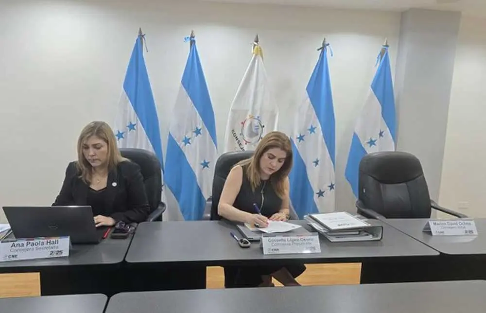 Inasistencia de Marlon Ochoa paraliza al CNE y amenaza proceso electoral 1 Pleno del CNE sin marlon.jpg
