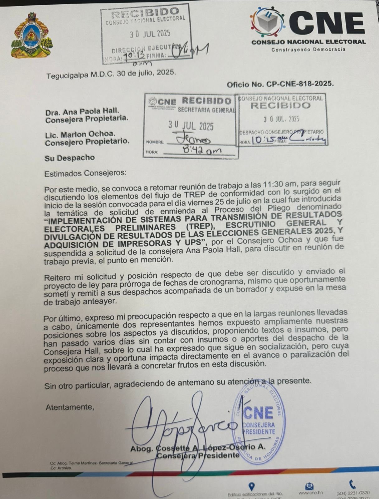Cossette López denuncia conspiración para bloquear el proceso electoral en el CNE 1 WhatsApp Image 2025 07 30 at 10.54.09 AM