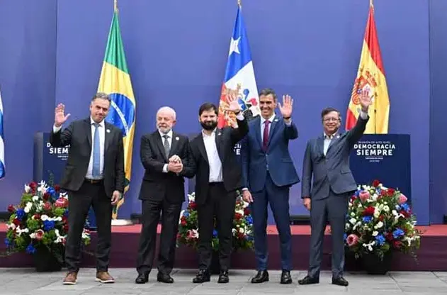 Honduras se suma a bloque progresista que llama a frenar el avance de la ultraderecha 1 lideres de izquierda.jpg