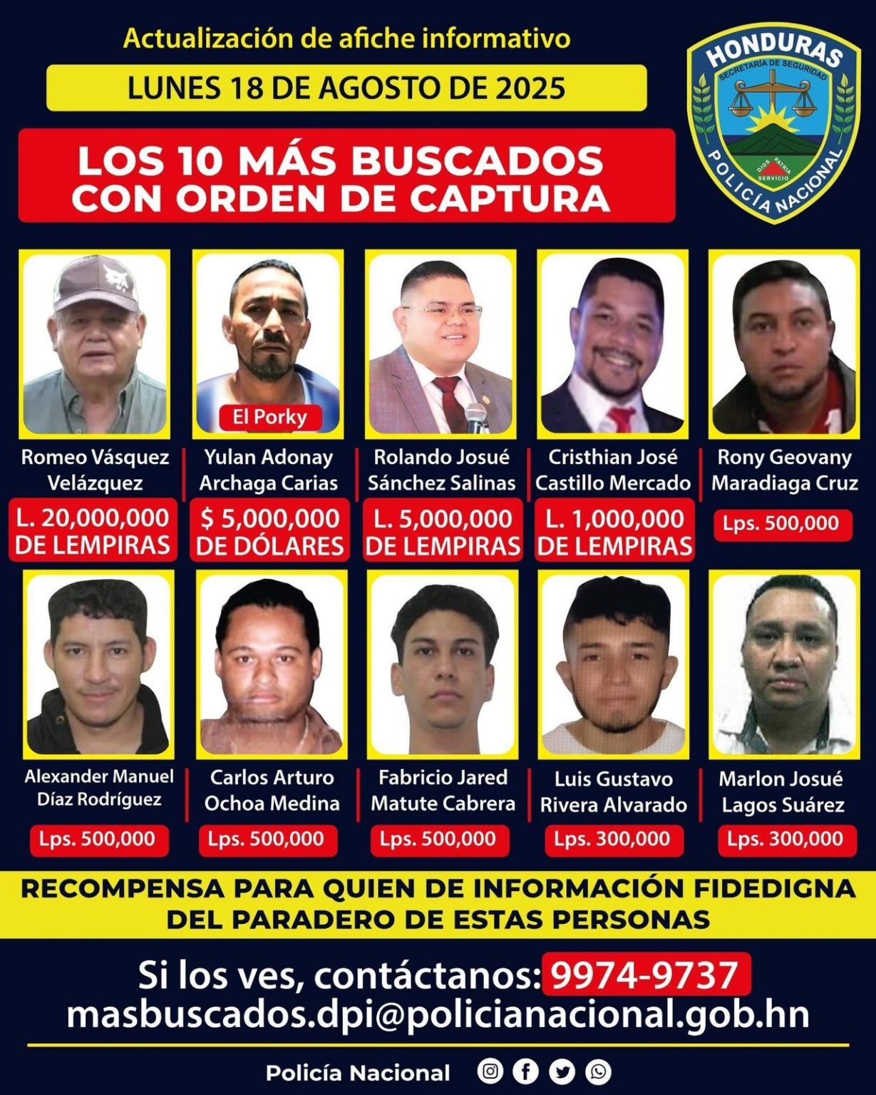 Recompensa por captura del general retirado Romeo Vásquez sube a 20 millones de lempiras 1 WhatsApp Image 2025 08 18 at 5.54.02 AM 1229x1536 1