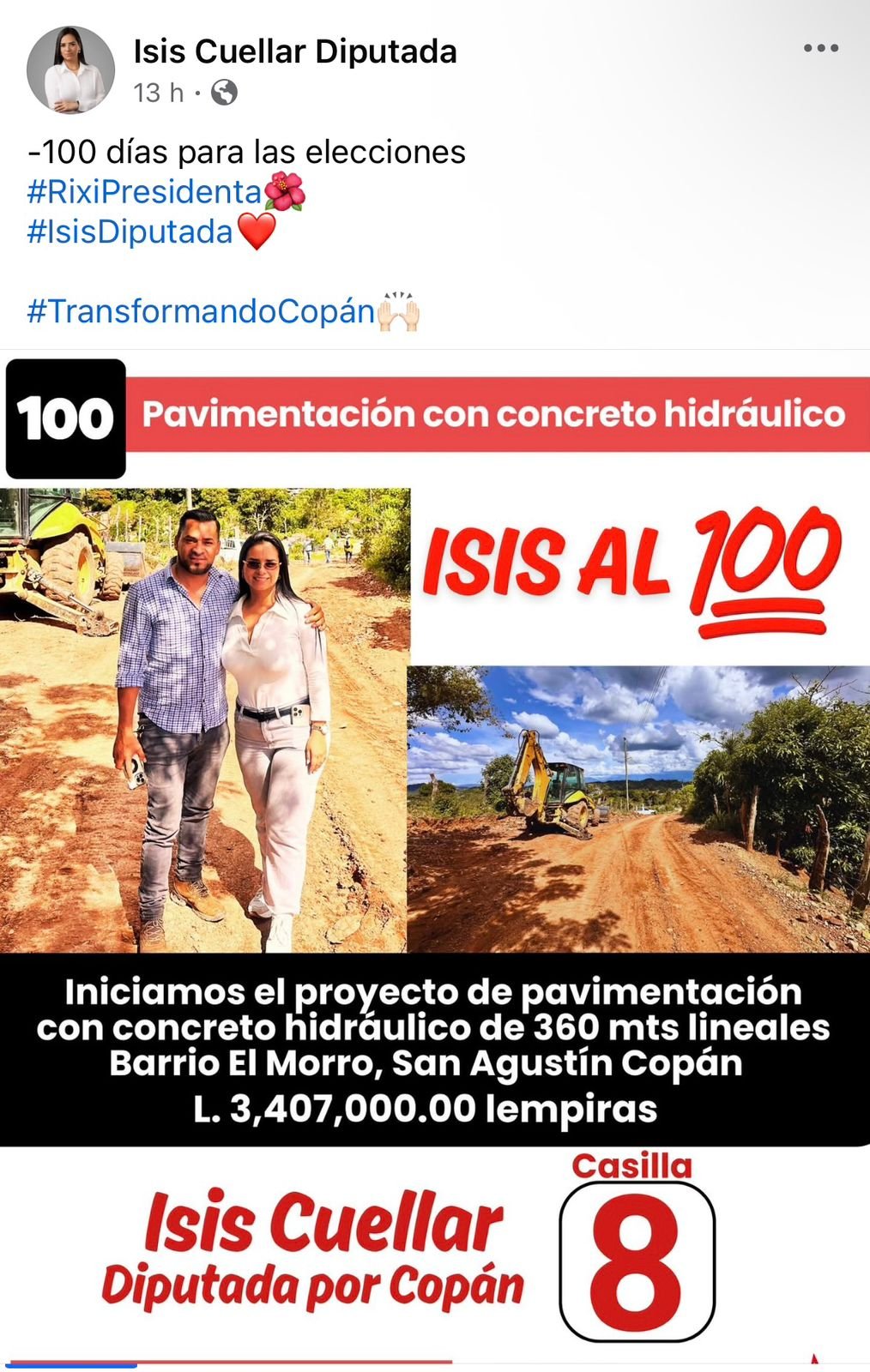 Isis Cuellar vuelve a las redes y enciende críticas por hacer campaña mientras cobra del Congreso 1 WhatsApp Image 2025 08 23 at 11.02.20 AM