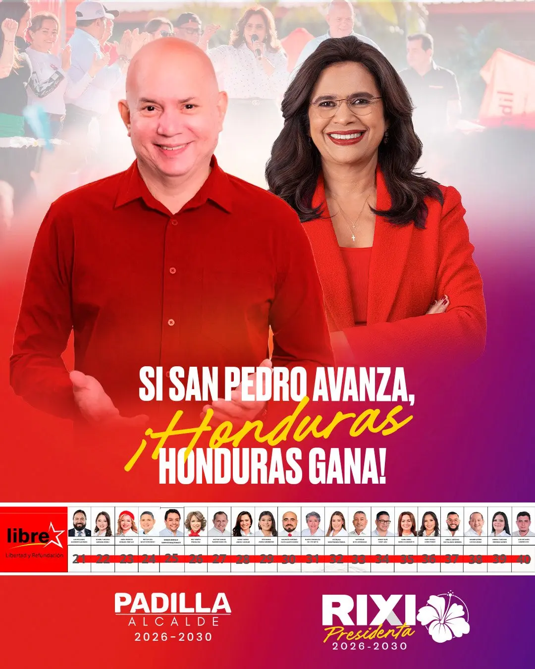 Polémica en San Pedro Sula por regreso de Padilla Sunseri 1 Pallida Sunseri Rixi papeleta.jpg