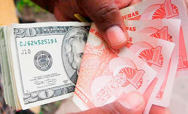 Lempira muestra fortaleza y podría evitar devaluación prevista para 2025, según economista 1 dolares lempiras 696x422 1