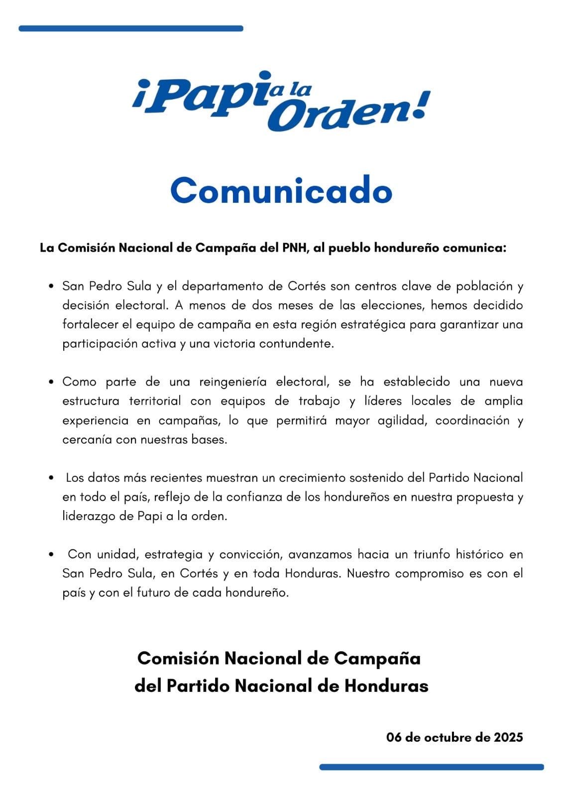 Partido Nacional refuerza su estructura en San Pedro Sula y Cortés rumbo a las elecciones 2 2c331217 cadd 4724 a7ac 8dc8a7915090