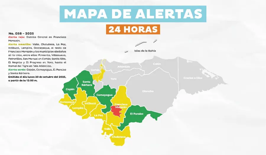 Copeco mantiene Alerta Roja en Tegucigalpa por lluvias y saturación de suelos 1 Alertas 201025.jpg 1