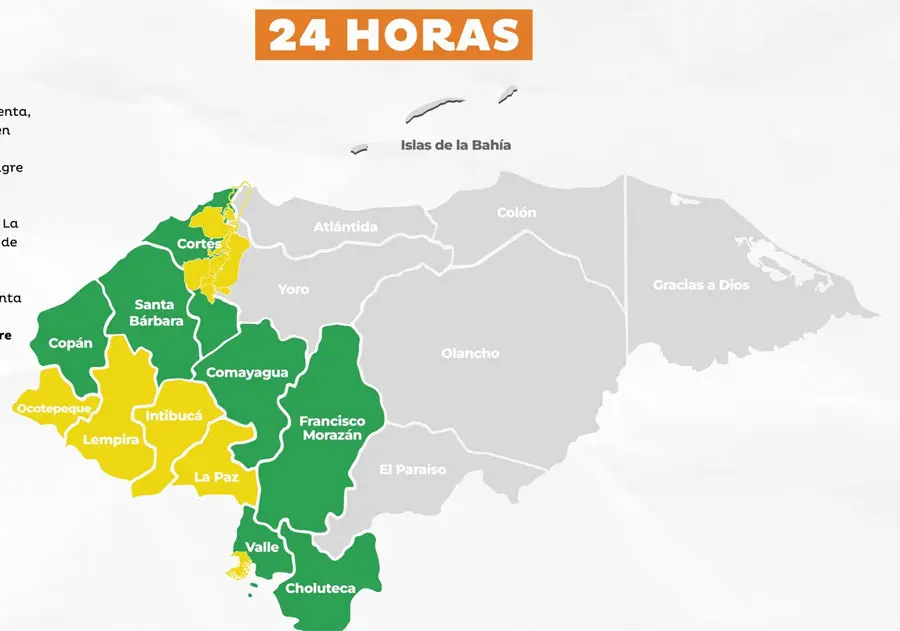 Fuertes lluvias mantienen en alerta amarilla a varias regiones de Honduras 1 alerta amarilla occidente municipios rio Ulua.jpg