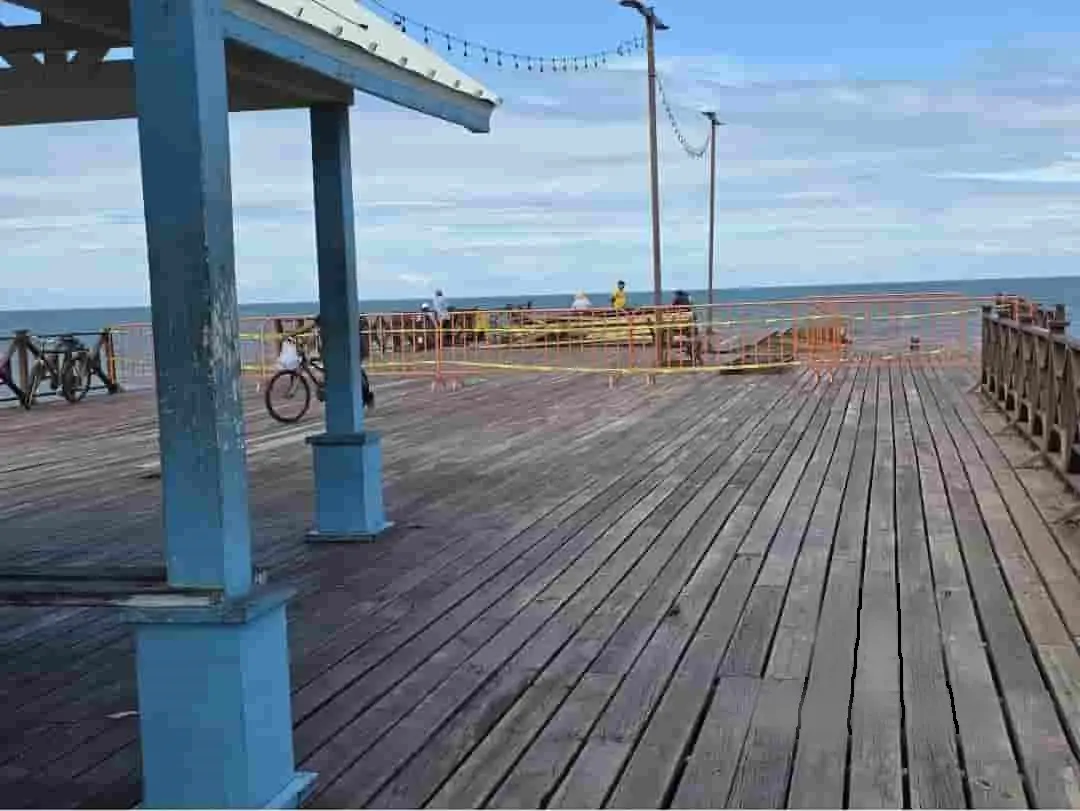 cierran parcialmente el muelle turistico reinaldo canales en la ceiba tras danos por fuerte oleaje 0