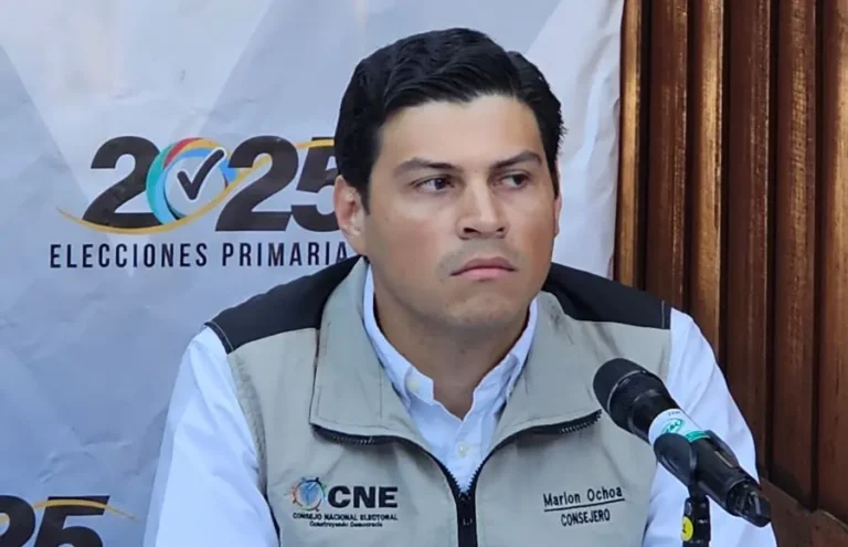 Consejero del CNE denuncia intento de manipulación en escrutinio especial del Distrito Central 2 Marlon Ochoa CNE.jpg