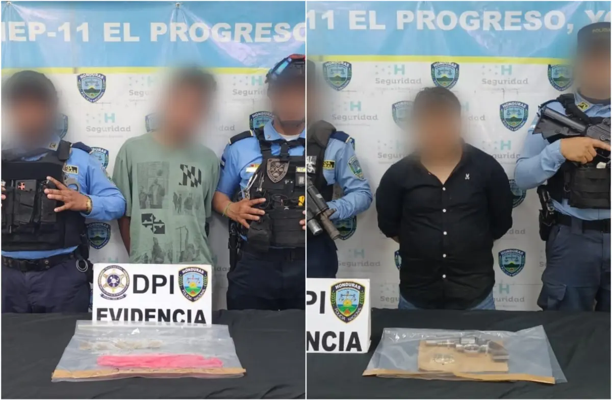 Capturan a dos hombres en El Progreso por drogas y porte ilegal de armas 1 apresan a dos individuos por distintos delitos 0 1