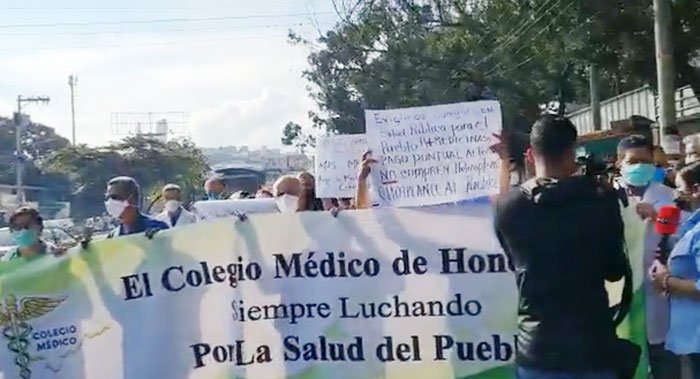 CMH protesta Hospital Escuela