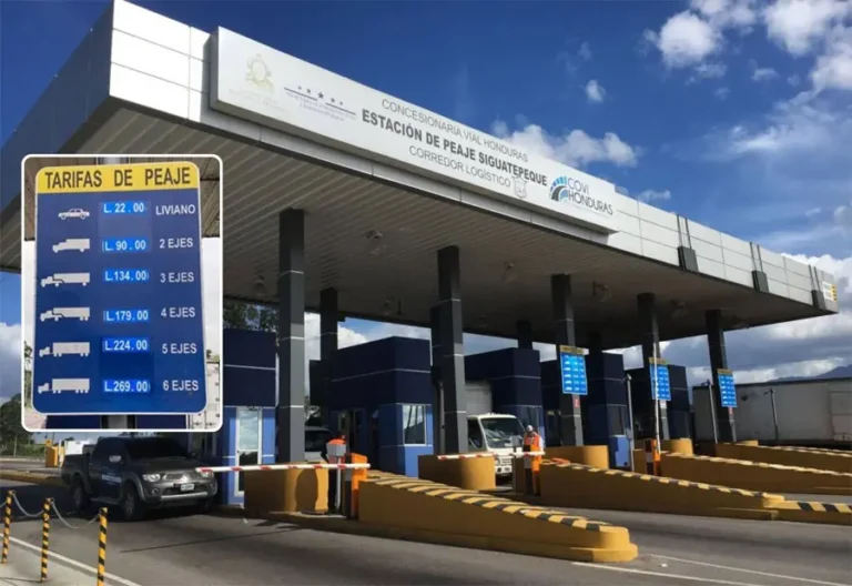 Transportistas se reúnen con COVI horas antes del alza en peajes de la CA-5 9 Honduras peaje.jpg