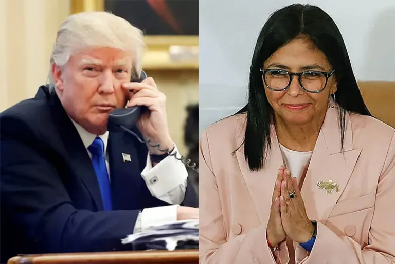 Trump y Delcy Rodríguez reactivan diálogo directo entre Estados Unidos y Venezuela 2 Trump Delcy.jpg