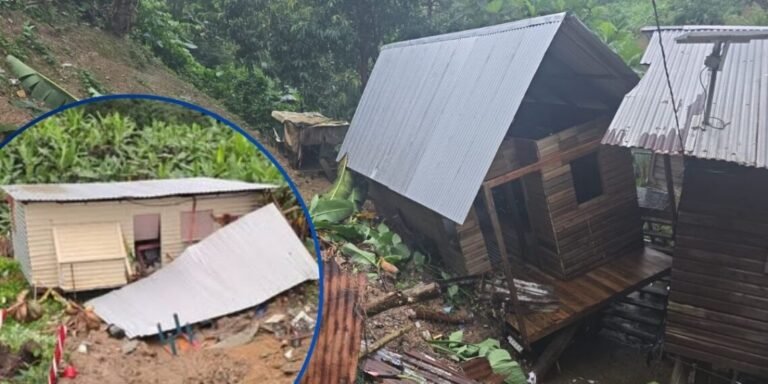 Viviendas danadas y familias damnificadas por derrumbes y lluvias en Santos Guardiola 1140x570 1