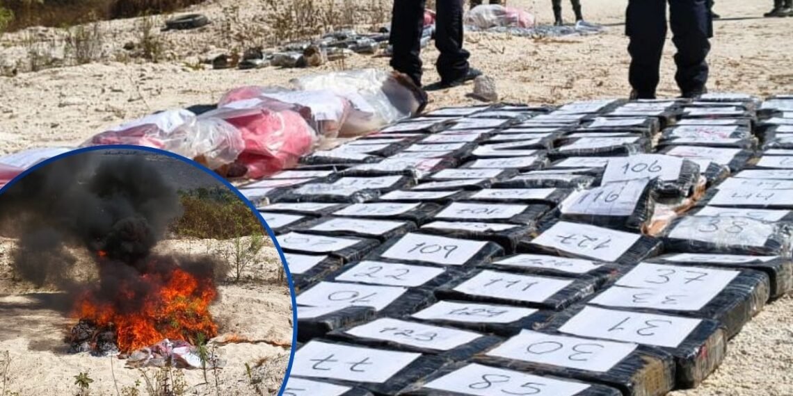 Incineran 140 kilos de cocaina decomisados en dos operaciones 1140x570 1